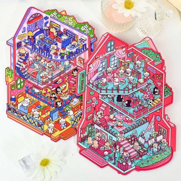 Artsy Hideouts DIY 3D Scene Stickers Art School / Warm Hotel