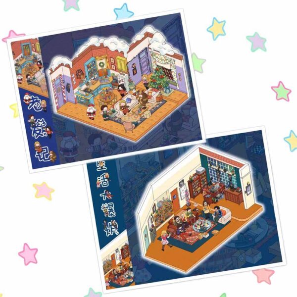 Classic American Drama DIY 3D Scene Stickers The Big Bang Theory / Friends (TV series)