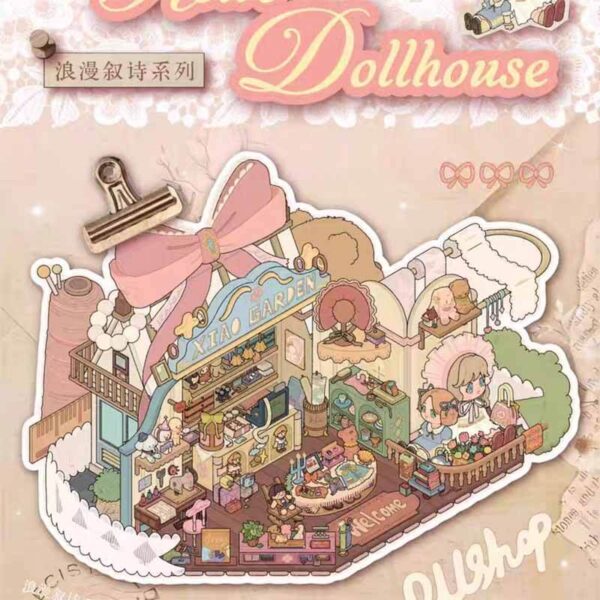 Whimsical Wonders DIY 3D Scene Stickers The Botanist / Apple Cottage / Enchanted Perfume Shop / Vintage Dollhouse